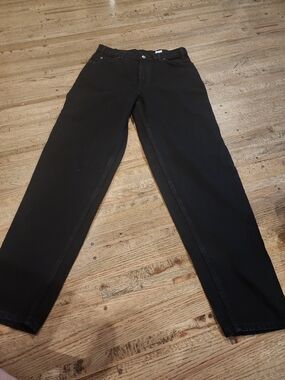 Levi's Black and Red 560 Loose Fit Tapered Jeans Orange Tab Label